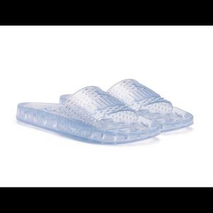 clear puma slides